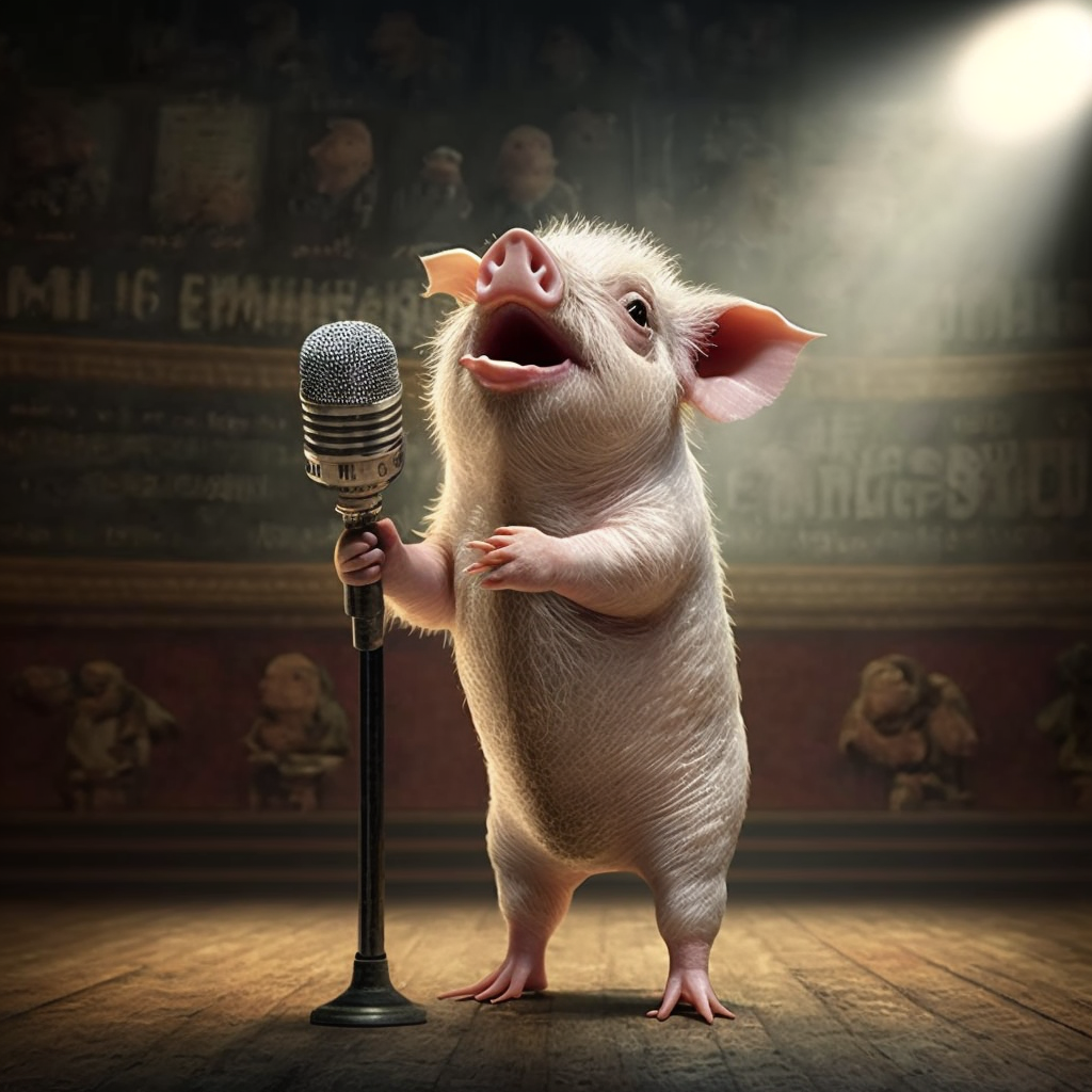 Never try to teach a pig to sing; it wastes your time and it annoys the pig.