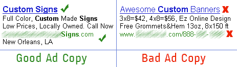 Google Adwords Ad Copy