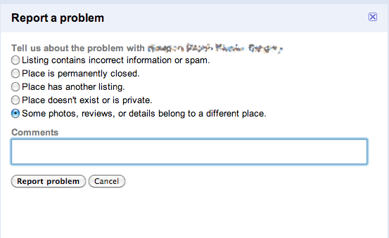Google Listing Crossover: A new way to report it!
