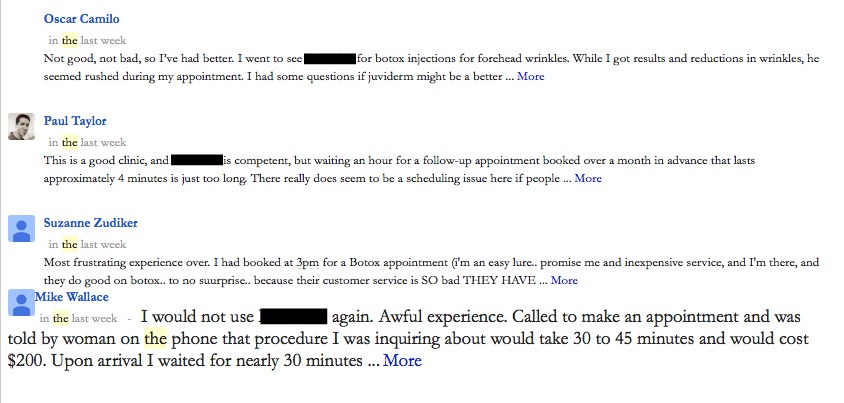 Google reviews are copies of Yelp reviews