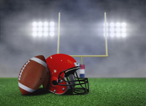 Football And Football Helmet Photo