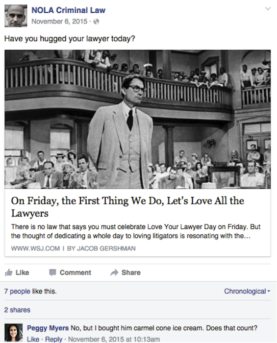 Lawyer Social Media Engagement Post Image