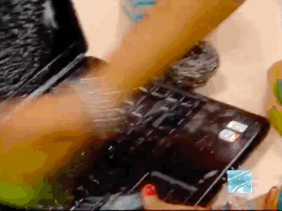 Image Of A Woman Scrubbing A Laptop With Soap And Water - Search Influence 