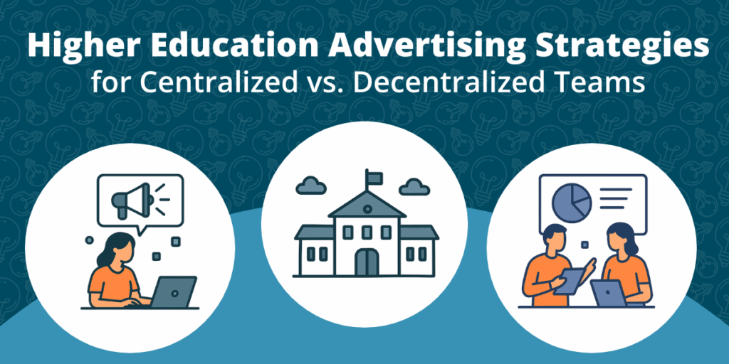 Higher Education Advertising Strategies for Centralized vs. Decentralized Teams